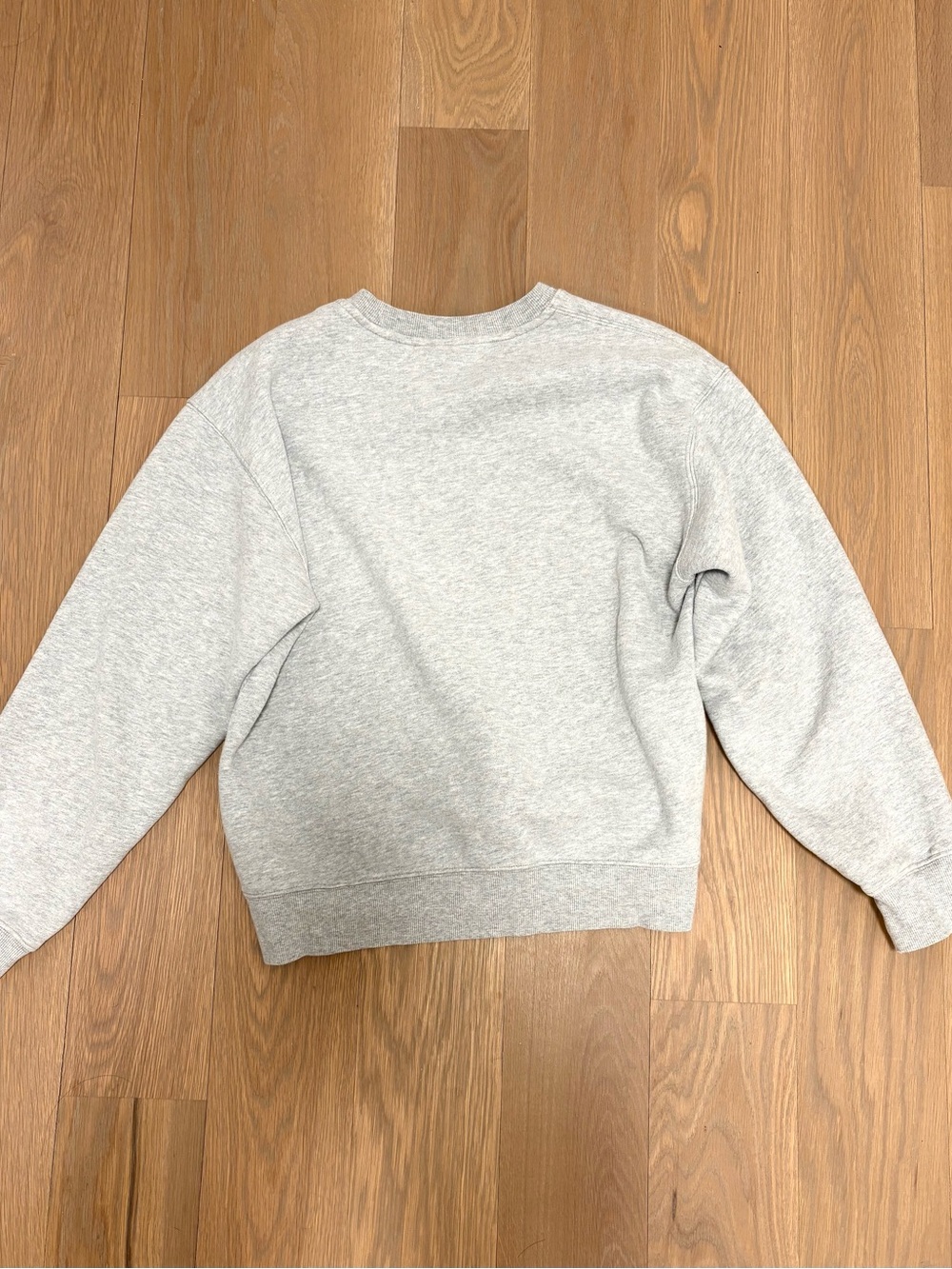 Aritzia cozy sweat fleece Crewneck Sweatshirt - Light Gray - Picture 3 of 3